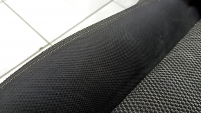 Passenger seat Nissan Rogue Sport 17- without airbag, mechanical, cloth, black with gray insert, for dry cleaning, rusty at the bottom, oxidized chips