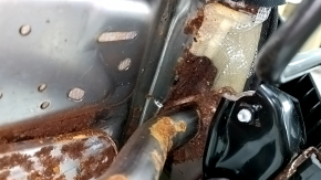 Driver's seat Subaru Forester 19- SK without airbag, mechanical, black with gray, rusty at the bottom, oxidized chips, for dry cleaning
