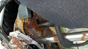 Passenger seat Subaru Forester 19-SK without airbag, mechanical, black with gray, rusty at the bottom, oxidized chips, for dry cleaning