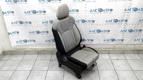 Passenger seat Subaru Forester 19-SK without airbag, mechanical, black with gray, rusty at the bottom, oxidized chips, for dry cleaning