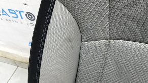 Passenger seat Subaru Forester 19-SK without airbag, mechanical, black with gray, rusty at the bottom, oxidized chips, for dry cleaning