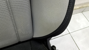Passenger seat Subaru Forester 19-SK without airbag, mechanical, black with gray, rusty at the bottom, oxidized chips, for dry cleaning