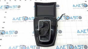 Nissan Rogue Sport 17-19 gear shifter cover black, broken mount, scratches, driftwood