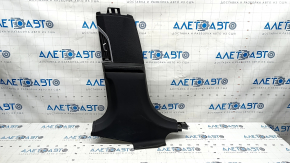 Center pillar trim lower left BMW 7 G11 G12 16-22 black, scratches, broken mount