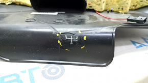 Center pillar trim lower left BMW 7 G11 G12 16-22 black, scratches, broken mount
