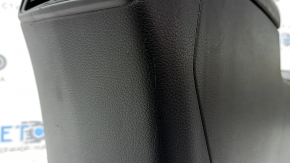 Central console armrest and cup holders Nissan Rogue Sport 17- black, armrest leather black, scratches, for dry cleaning