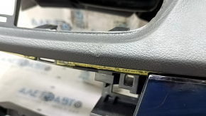 Torpedo front panel with AIRBAG Nissan Rogue Sport 17-19 black, scratches, under the left, rusty squib