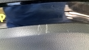 Torpedo front panel with AIRBAG Nissan Rogue Sport 17-19 black, scratches, under the left, rusty squib