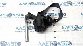 Passenger seat belt Nissan Rogue Sport 17-19 black, with tensioner, for dry cleaning