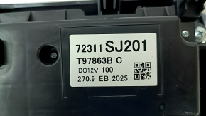 Climate control Subaru Forester 19-24 SK manual 1 zone