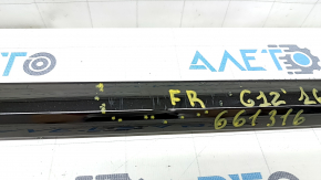 Door molding front right lower BMW 7 G11 G12 16-22 black chrome, scratches