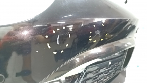 Front bumper complete BMW 7 G11 G12 16-19 with parking sensors, wiring and PMA, without washers, M-Sport, black, dented, scratches, broken fasteners, painted, worn