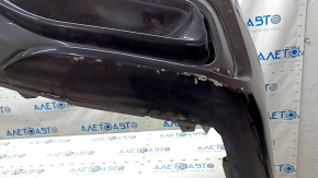 Rear bumper complete BMW 7 G11 G12 16-19 with parking sensors, wiring, frame and fasteners, with tips, under PMA, M-Sport, black, painted, scuffs, cracks, broken fasteners