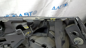 Rear bumper complete BMW 7 G11 G12 16-19 with parking sensors, wiring, frame and fasteners, with tips, under PMA, M-Sport, black, painted, scuffs, cracks, broken fasteners