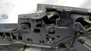 Rear bumper complete BMW 7 G11 G12 16-19 with parking sensors, wiring, frame and fasteners, with tips, under PMA, M-Sport, black, painted, scuffs, cracks, broken fasteners