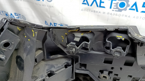 Rear bumper complete BMW 7 G11 G12 16-19 with parking sensors, wiring, frame and fasteners, with tips, under PMA, M-Sport, black, painted, scuffs, cracks, broken fasteners