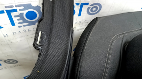 Rear row of seats 2 row BMW 7 G11 G12 16-22 leather LCSW SCHWARZ black, bumps, scratches