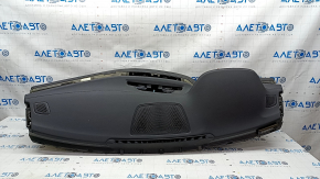 Torpedo front panel with AIRBAG BMW 7 G11 G12 16-19 leather black, broken mount, rusty squib
