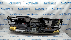 Torpedo front panel with AIRBAG BMW 7 G11 G12 16-19 leather black, broken mount, rusty squib