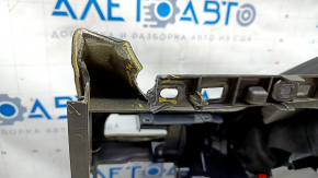 Torpedo front panel with AIRBAG BMW 7 G11 G12 16-19 leather black, broken mount, rusty squib