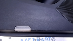 Door trim card front left Mazda 6 13-15 Sport black with black insert leather, armrest black leather, dents, bumps, scratches, armrest for re-upholstery