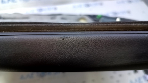 Door trim card front right Lexus RX350 RX450h 10-15 black with black insert leather, armrest black leather, scuffs, bumps, scratches, abrasions