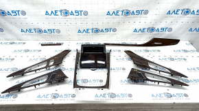 Set of interior trims under the tree Audi A6 C7 12-18 gray-brown, scratches