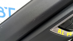 Door trim card rear left Subaru Forester 19- SK black with gray insert cloth, armrest gray leather, dry cleanable, scratches