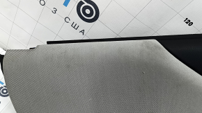 Door trim card rear left Subaru Forester 19- SK black with gray insert cloth, armrest gray leather, dry cleanable, scratches