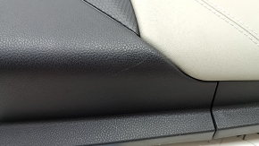 Door trim card rear right Subaru Forester 19- SK black with gray insert cloth, armrest gray leather, dry cleanable, scratches, tear
