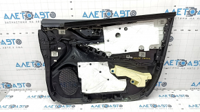 Door trim card front left Subaru Forester 19- SK black with gray insert cloth, armrest leather gray, dry-cleanable, worn