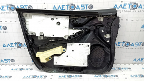 Door trim card front right Subaru Forester 19-24 SK black with gray insert cloth, armrest leather gray