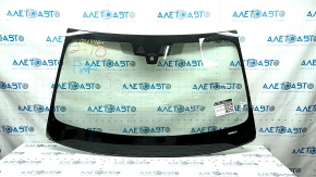 Windshield BMW 7 G11 G12 16-19 under rain sensor, under camera, sand, broken fasteners