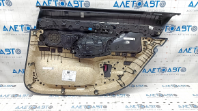 Door trim card rear left BMW 7 G12 16-22 without curtain, black leather, with backlight, Harman Kardon, bumps, scratches