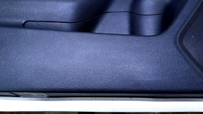 Door trim card front left Subaru Outback 15-19 black with black insert cloth, armrest black leather, gray molding structure, handle chrome, scratches, abrasions, butt, for dry cleaning