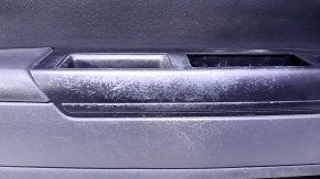 Door trim card front left Jeep Patriot 11-17 black with black insert leather, armrest rubber, scuffs, scratches, scuffs