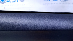Door trim card front left Subaru Forester 14-18 SJ black with black insert cloth, armrest black cloth, scratches, abrasions