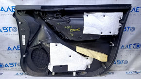 Door trim card front left Subaru Forester 14-18 SJ black with gray insert cloth, armrest gray cloth, scratches, abrasions, for dry cleaning