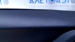 Door trim card front left Subaru Forester 14-18 SJ black with gray insert cloth, armrest gray cloth, scratches, scuffs, abrasions, for dry cleaning