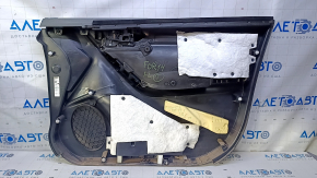 Door trim card front left Subaru Forester 14-18 SJ black with gray insert cloth, armrest gray cloth, scratches, scuffs, abrasions, for dry cleaning