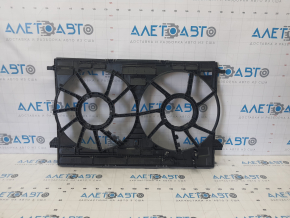 Diffuser radiator shroud bare Audi Q7 16- 2.0T 3.0T for 2 fans