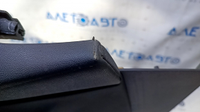 Door trim card front left Cadillac ATS 13- black with black insert leather, armrest black leather, molding black gloss, BOSE, for seat memory, scratches, bumps, broken fastener. scuffs, worn