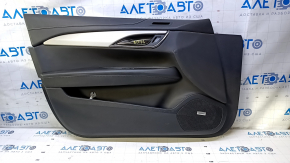 Door trim card front left Cadillac ATS 13- black with black insert leather, armrest black leather, molding gray structure, BOSE, for seat memory, scratches, bumps, dents, abrasions, sand