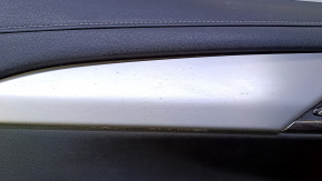 Door trim card front left Cadillac ATS 13- black with black insert leather, armrest black leather, molding gray structure, BOSE, for seat memory, scratches, bumps, dents, abrasions, sand