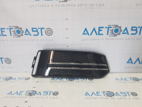 Front bumper grille right Audi A4 B9 17-19 S-line without radar light chrome
