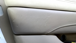 Door trim card front left Cadillac CTS 14 - beige with beige insert leather, armrest beige leather, molding under the tree brown gloss, seat memory, BOSE, scuffs, dents, bumps, for dry cleaning