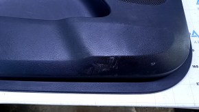 Door trim card front left Jeep Grand Cherokee WK2 14-21 black with black insert leather, armrest black leather, molding black wood mat, for seat memory, tear, dent, scratches, abrasions