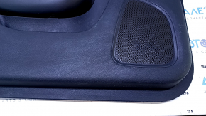 Door trim card front left Chrysler 200 15-17 black with black insert leather, armrest black leather, molding under the tree black structure, dents, scuffs, abrasions, scratches