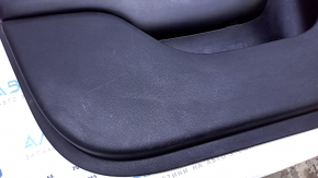 Door trim card front left Chrysler 200 15-17 black with black insert leather, armrest black leather, molding under the tree black structure, dents, scuffs, abrasions, scratches