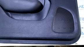 Door trim card front left Chrysler 200 15-17 black with black insert leather, armrest black leather, molding under the tree black gloss, dents, bumps, abrasions, scratches